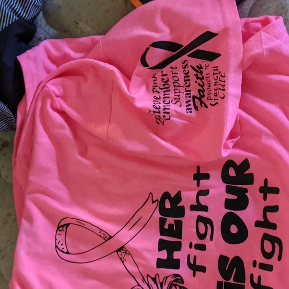 Her fight is our fight breast cancer shirt - Picture 2 of 3